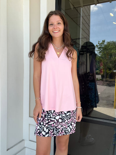 LuLu B Solid V-Neck Tank