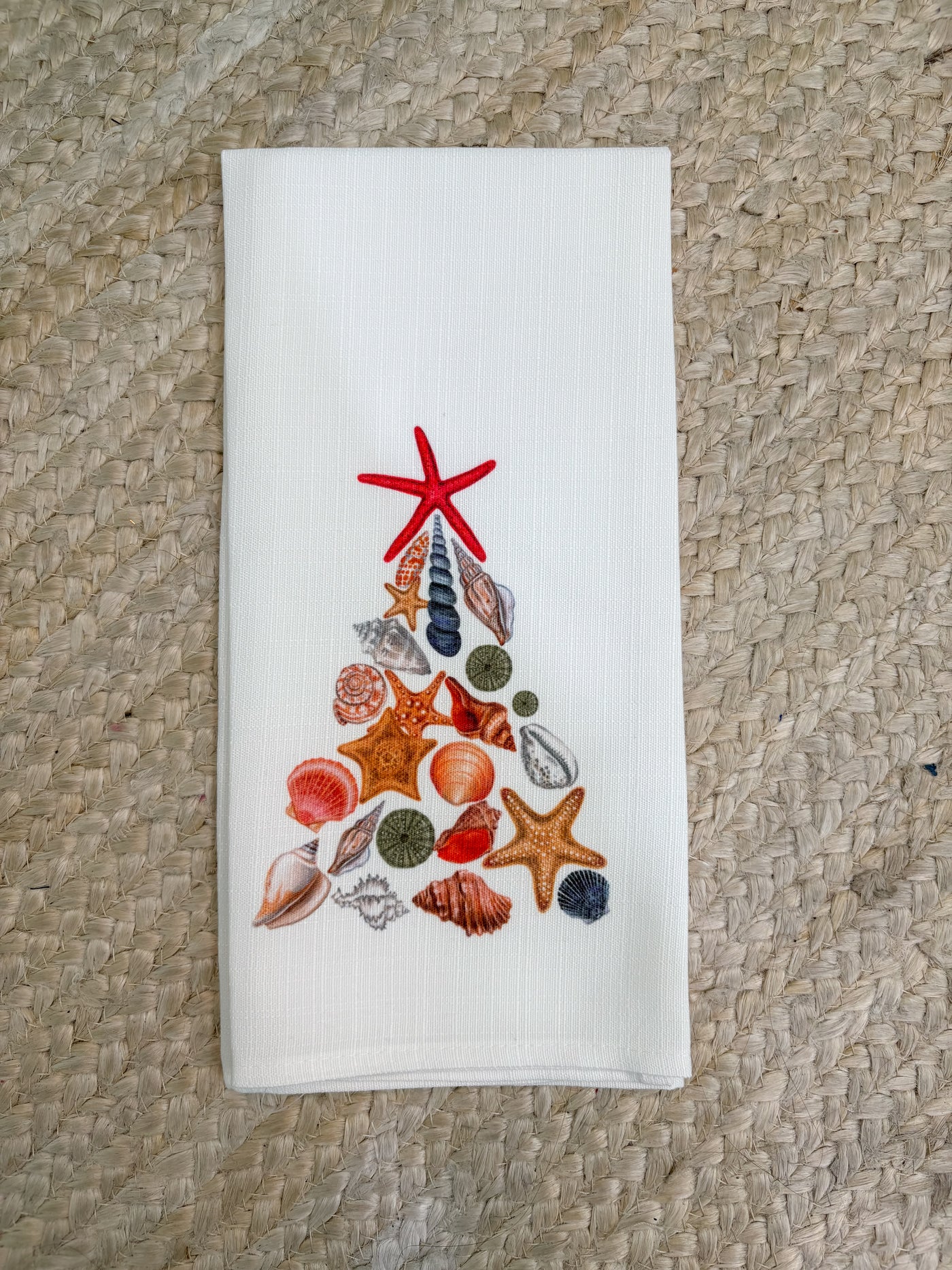 Christmas Tree Shell Tea Towel