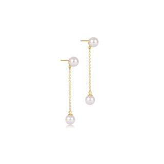 ENewton Simplicity Chain Drop Pearl Earrings