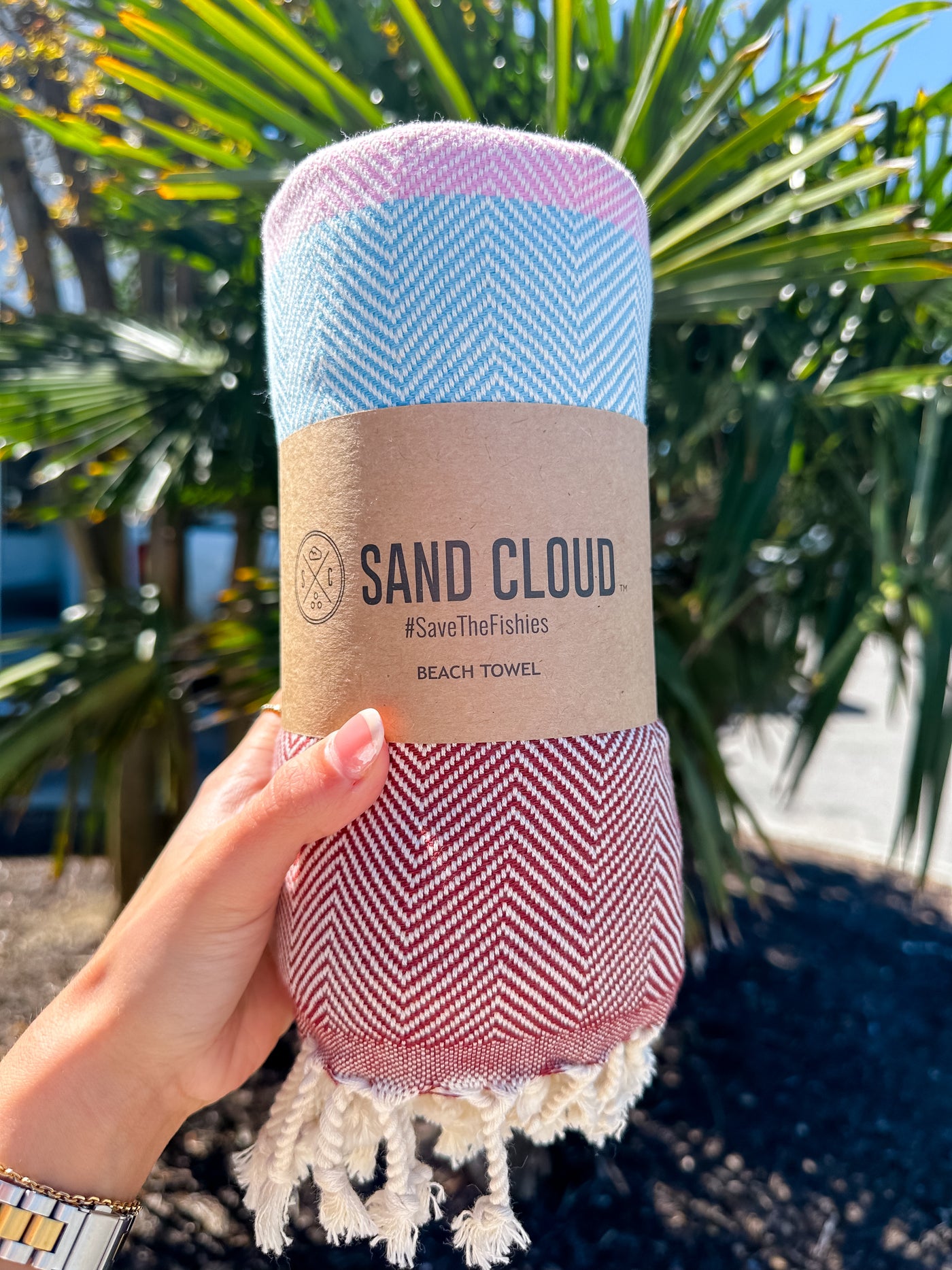 Sand Cloud Folly Stripe Beach Towel