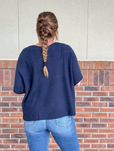 Boxy Babe Short Sleeve Sweater