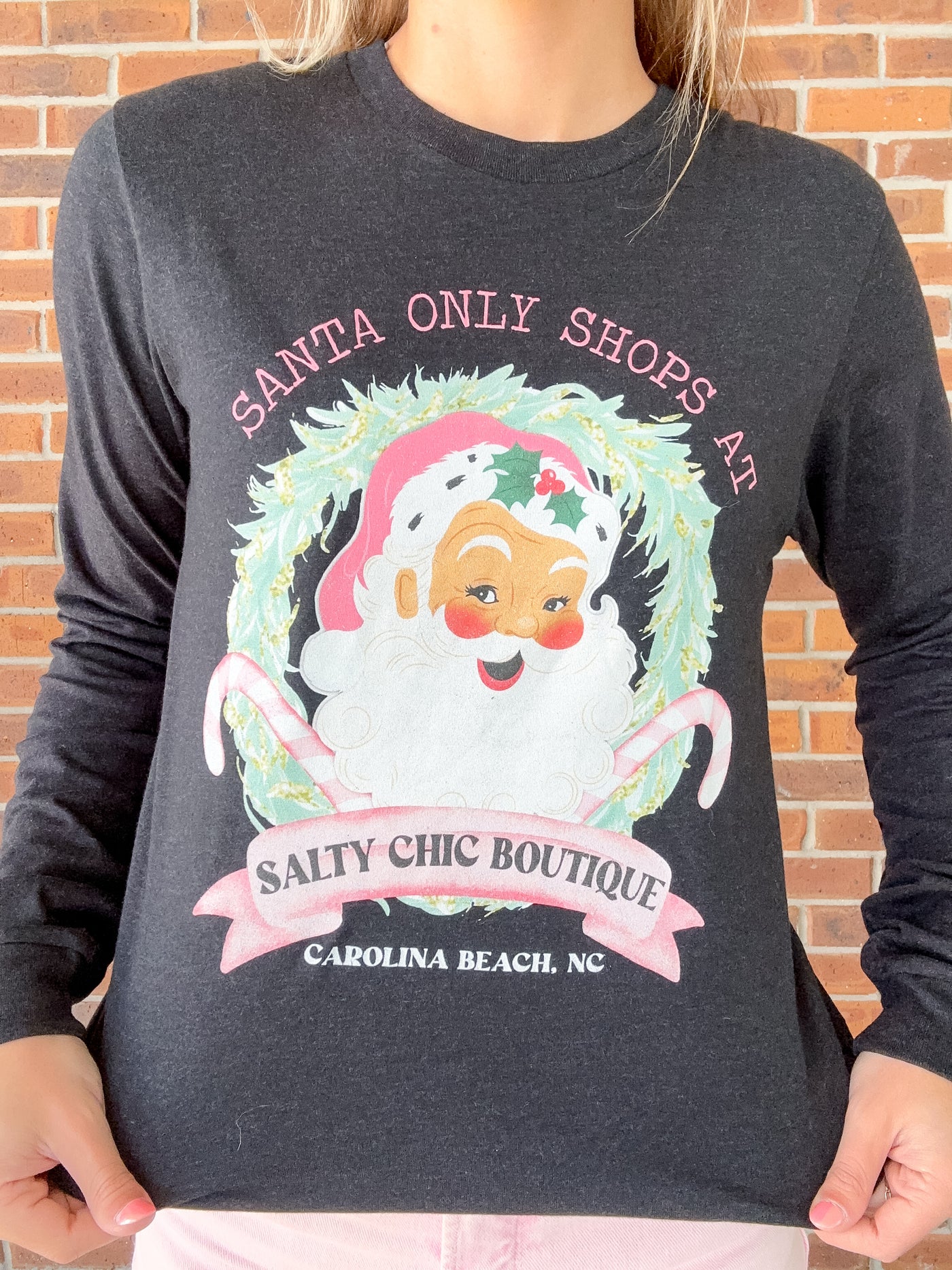 "Santa Shops At Salty Chic" Graphic Tee