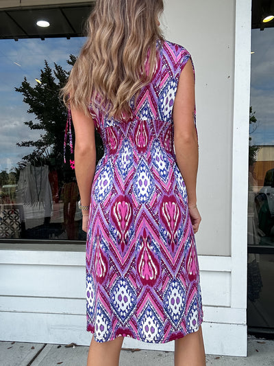 Moira Print Dress