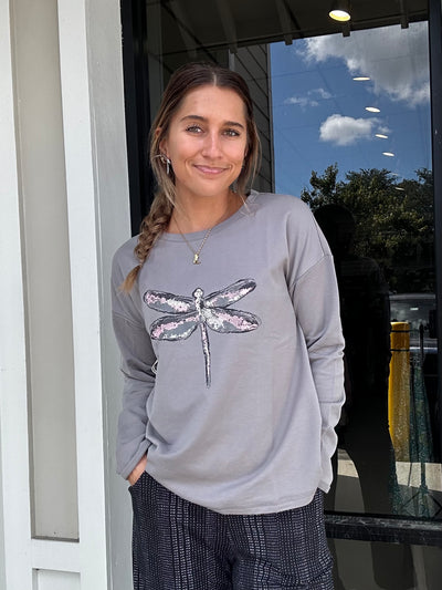 Dragonfly Fleece Pullover by Habitat