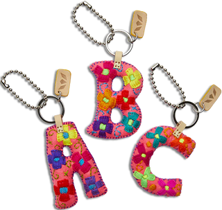 Pink Felt Alphabet Charms - Consuela