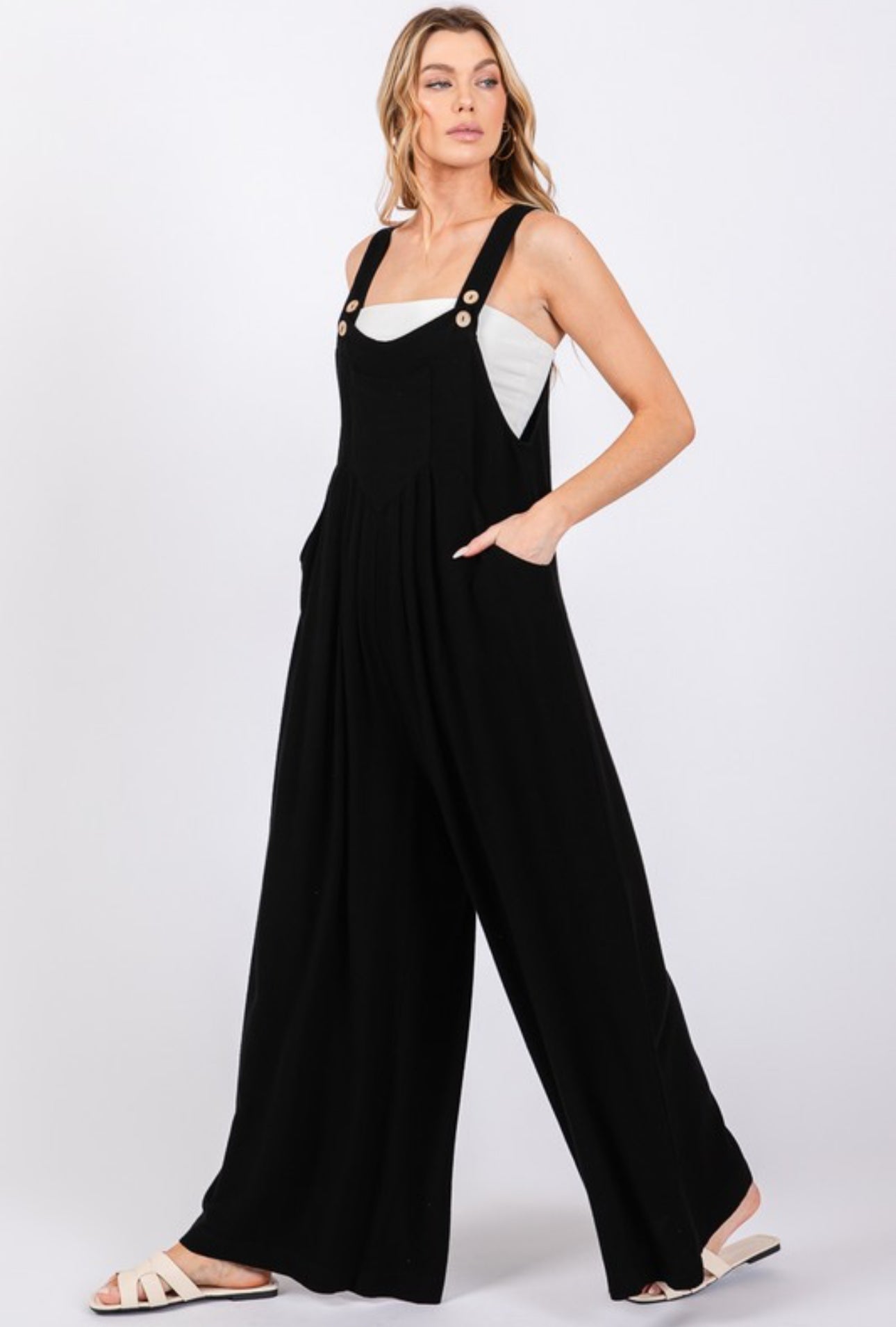 Washed Linen Jumpsuit