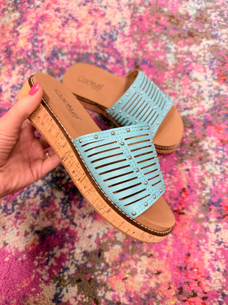 Corky's At Ease Sandal - Turquoise