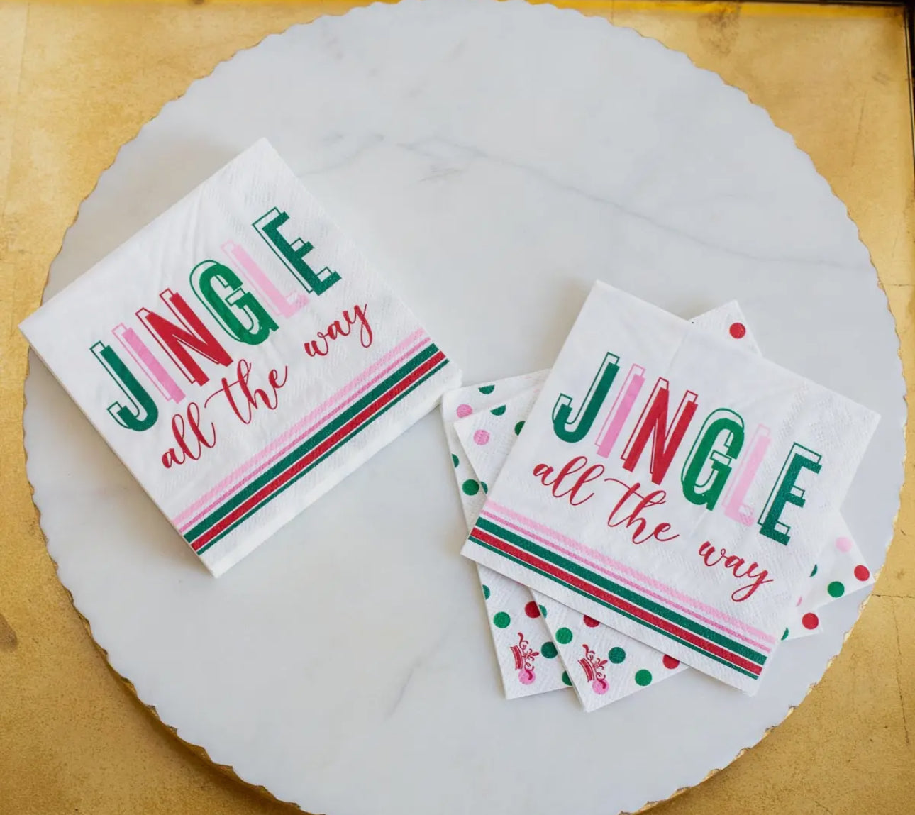 Jingle All the Way Cocktail Napkins