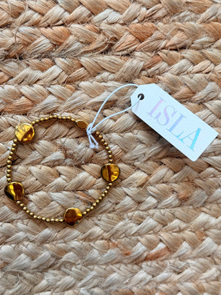 Isla "Here & There" Hammered Stretch Bracelet