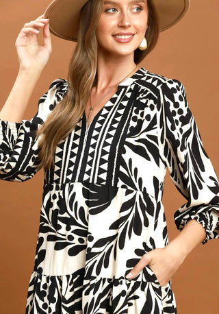 Umgee Monaco Moments Midi Dress