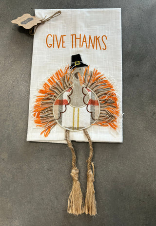 Mudpie Turkey Dangling Legs Dish Towel