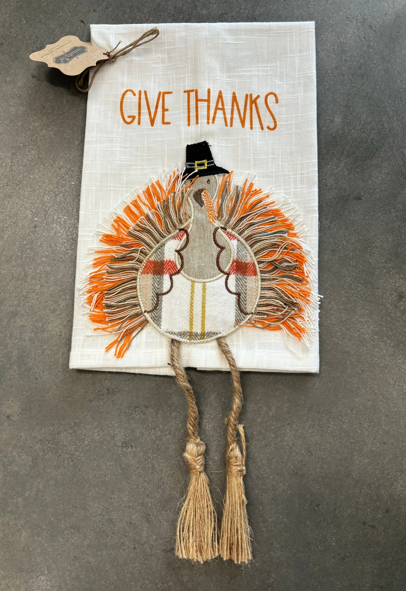 Mudpie Turkey Dangling Legs Dish Towel