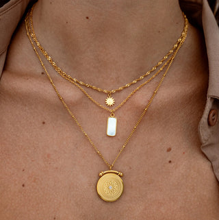 Alco Good Vibrations Gold Pendant Necklace