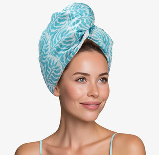 Lemon Lavender Mane Squeeze Reversible Satin Hair Towel