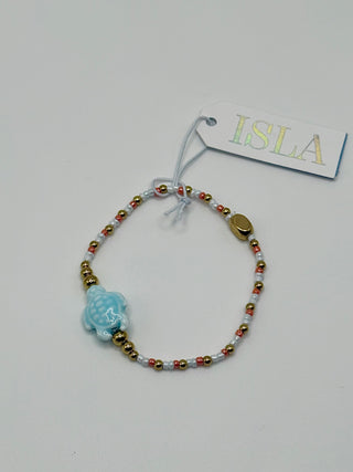 Isla "Stretch of the Sea" Bracelet - Blue Turtle