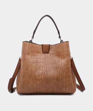Hampton Croc Satchel