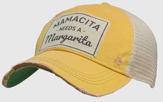 Mamacita needs a margarita Distressed Trucker Cap