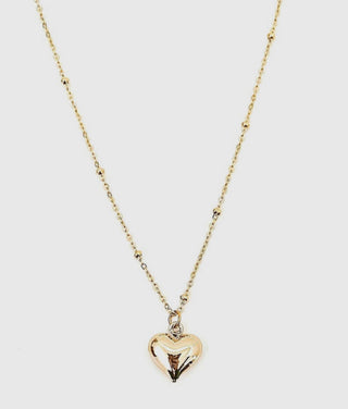 Water Safe Amara Puff Heart Necklace
