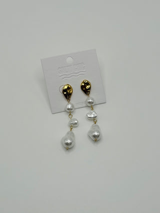 Pearl Drip Post Earrings