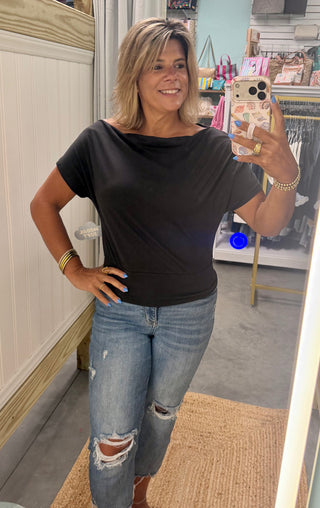 Asymmetrical One Shoulder Tee