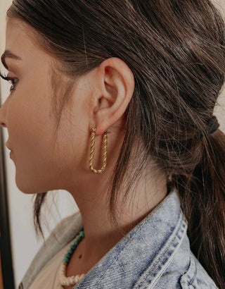 Water Safe Elonie Gold Earrings