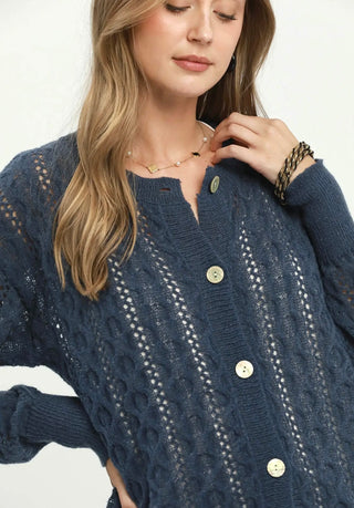 Umgee Harbor Pointelle Cardigan