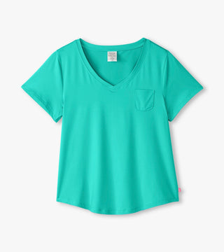 Capelton Road V-Neck PJ Tee In A Bag - Baltic
