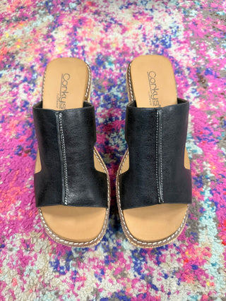 Corky's Kiss N Tell Wedges - Black
