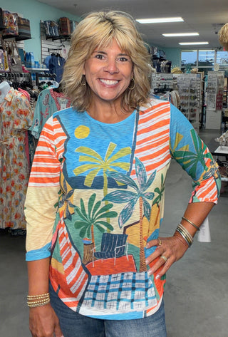 Siesta Round Neck Top