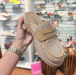 Corky’s Am I Right Raffia Mules