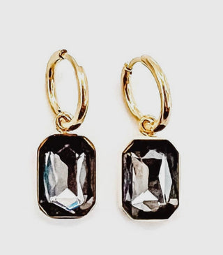 Water Safe Bejeweled Hoop Earrings