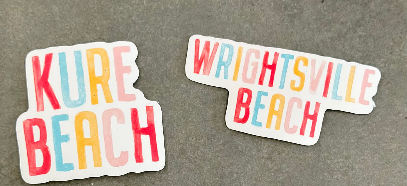 Custom Beach Watercolor Magnet