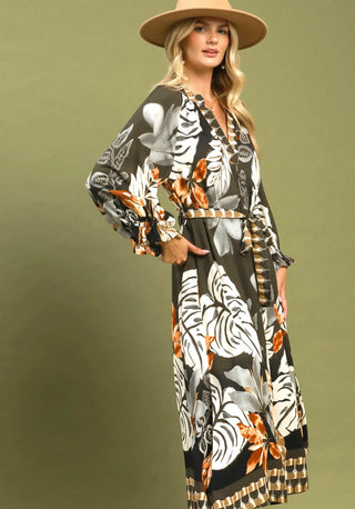 Umgee Espresso Oasis Maxi Dress
