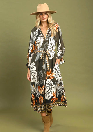 Umgee Espresso Oasis Maxi Dress