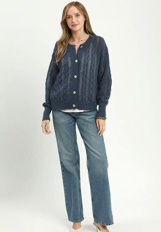 Umgee Harbor Pointelle Cardigan