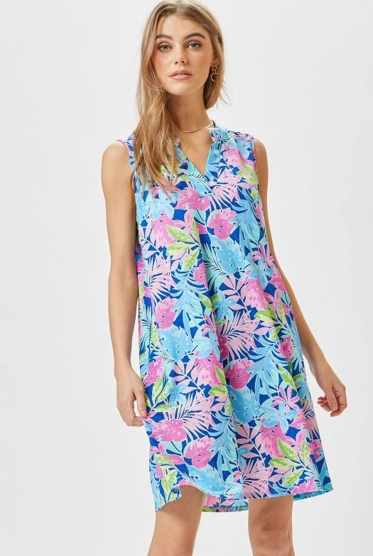 Lilly Palm Print Dress