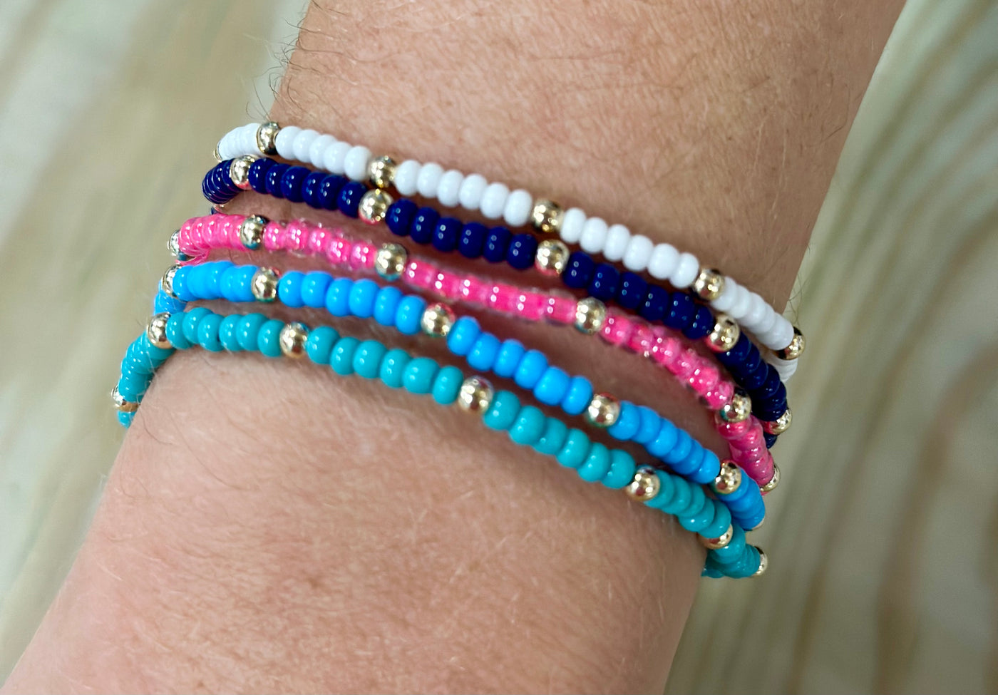 Beaded Blondes Dottie Water Safe Bracelets