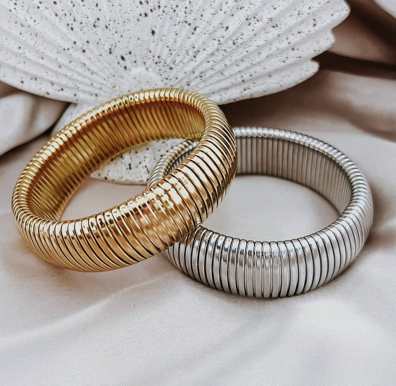 old Water Safe Tahiti Thick Coil Bangle