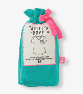 Capelton Road V-Neck PJ Tee In A Bag - Baltic