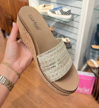 Corkys Wanderlust Wedge - Ivory