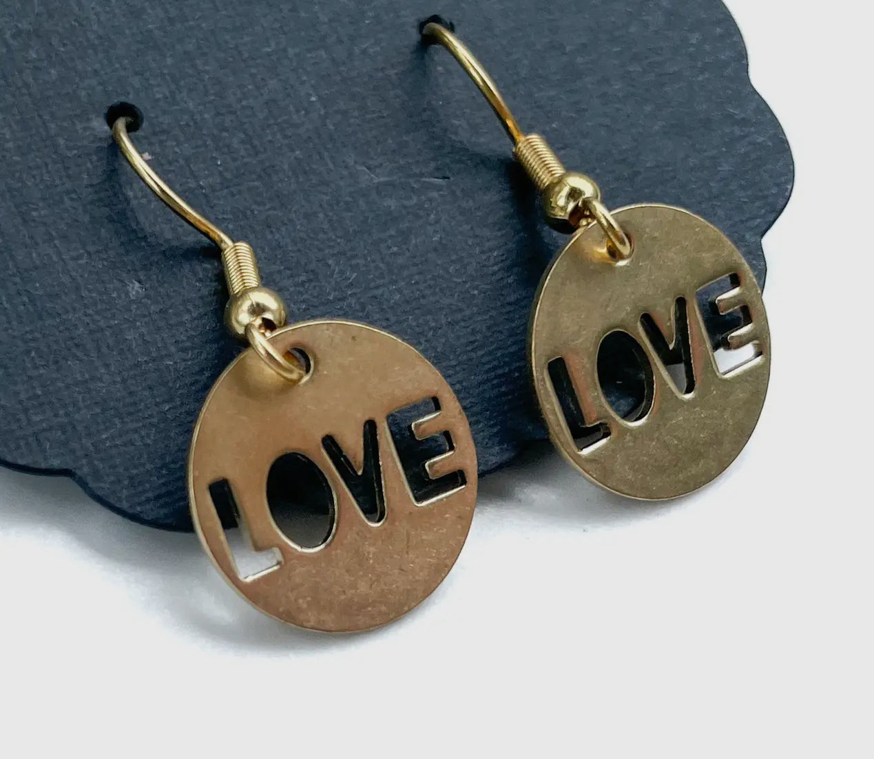 L-O-V-E Heart earrings