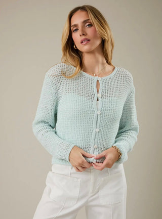 Coastal Chic Button Up Sweater