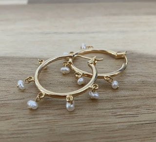 Salty Cali Malibu Mini Hoops ~ Salty Shells
