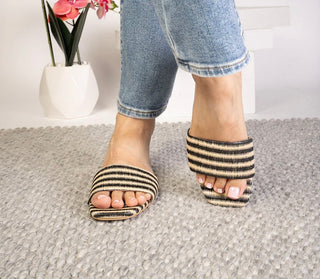 Corkys Black Natural Raffia Our Lil Secret