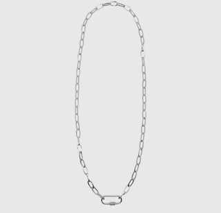 Open Carabiner Link Chain Necklace