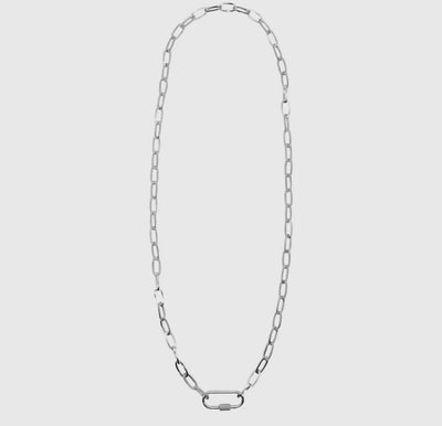 Open Carabiner Link Chain Necklace