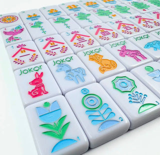 The Scandinavian Folk Art Series Mahjong with Nordic Style