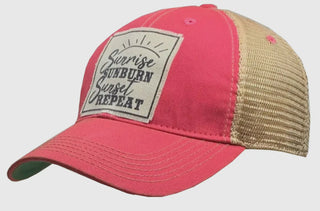 Sunrise sunburn Distressed Trucker Cap