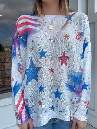 Star Spangled One Size Sweater