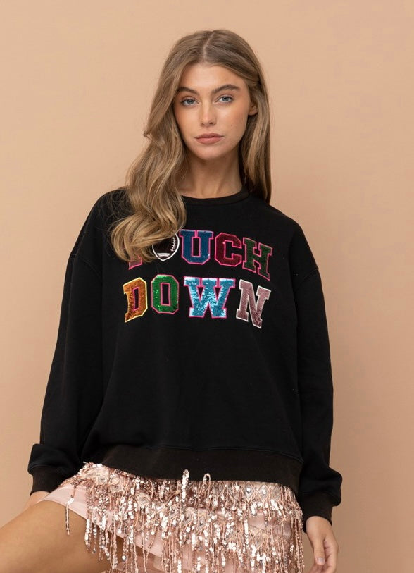 Touchdown Sparkle Sweatshirt